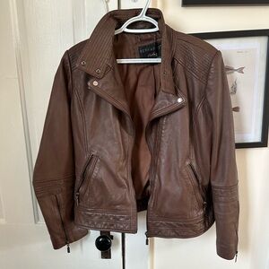 Bernardo Leather Moto Jacket